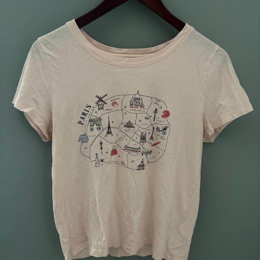 J.Crew Factory Graphic Tee “Paris”